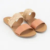 Ladies Athena Colorful Slide - Ash Coral