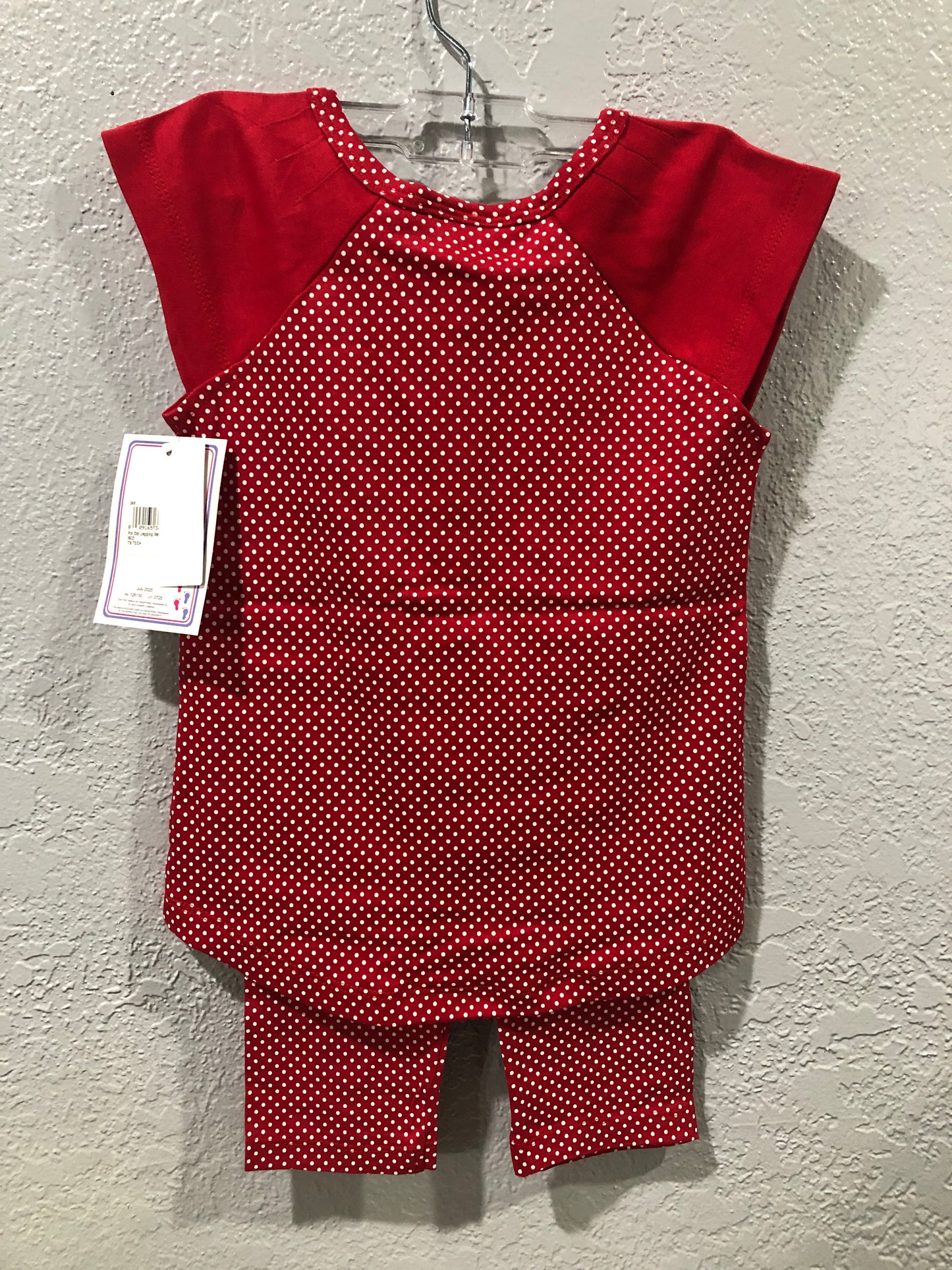 Girls Texas Tech Red Pin Dot Legging Set by Two Feet Ahead