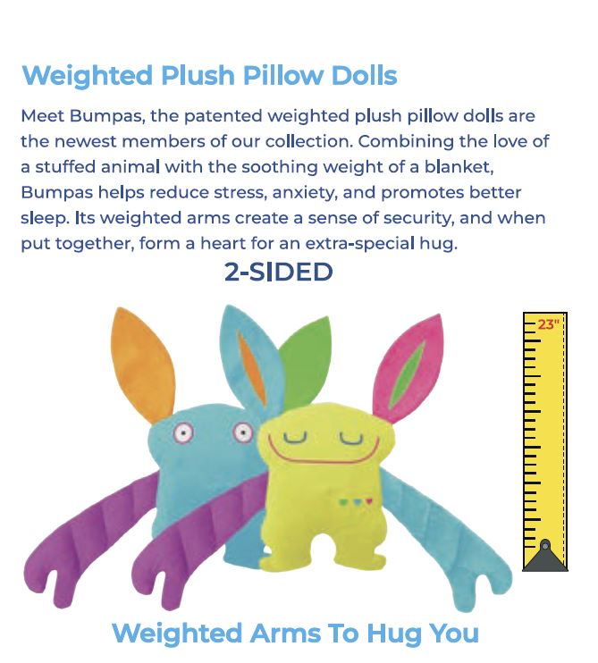 Bumpas Weighted Plush Pillow Dolls