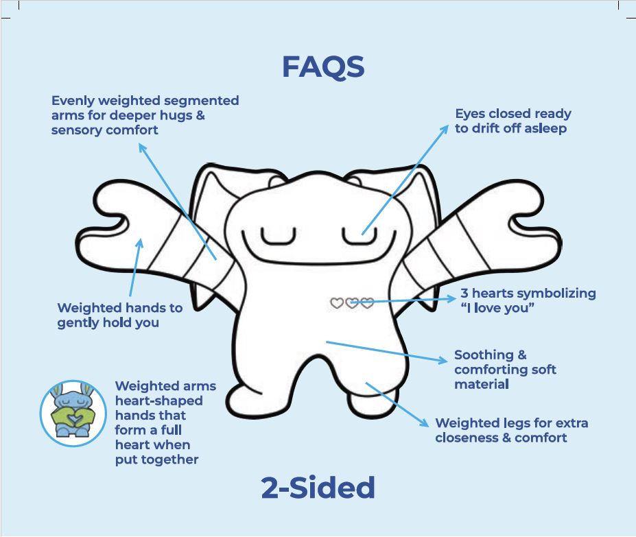 Bumpas Weighted Plush Pillow Dolls