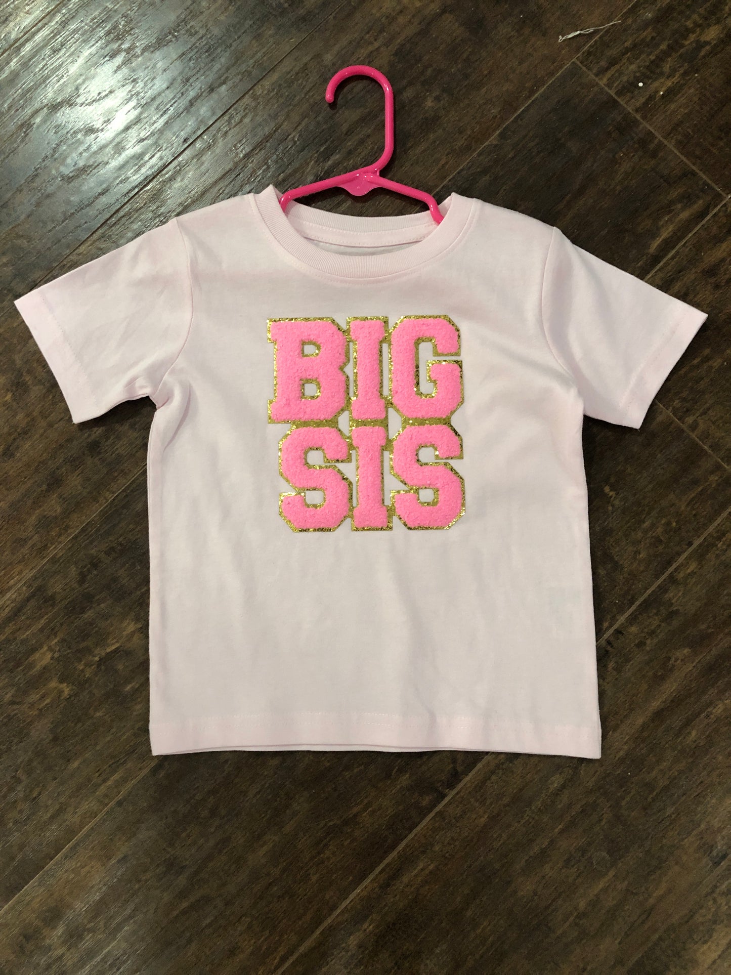 Girls Pink Big Sis T-Shirt by Sweet Winks