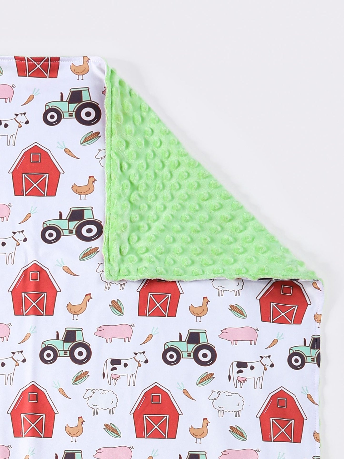 Barn Farm Baby Blanket by Clover Cottage