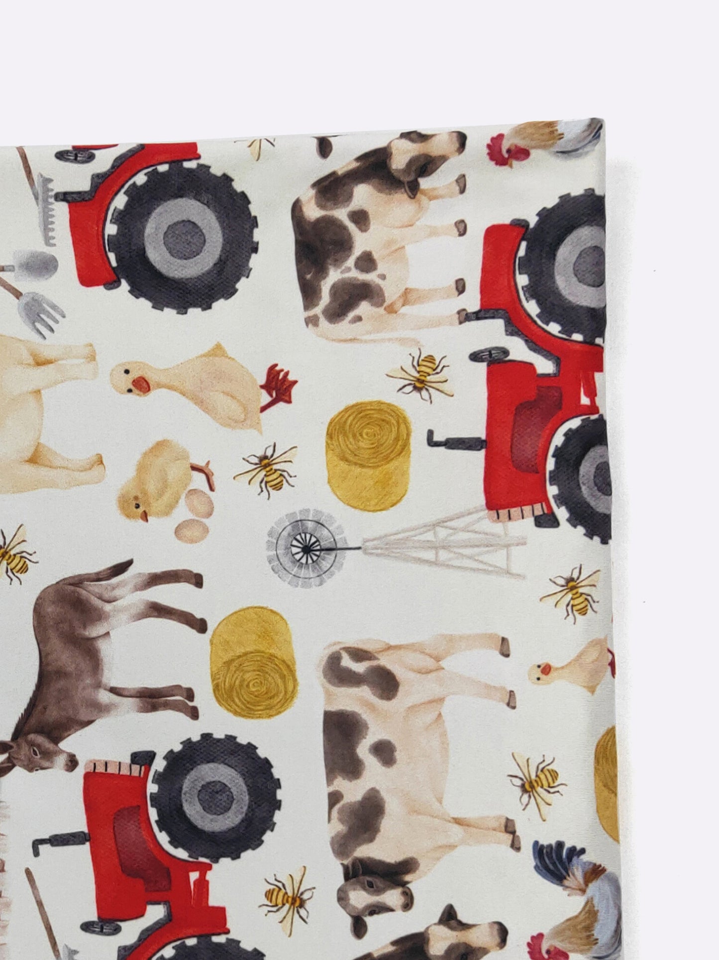 Fall Red Tractor Blanket by Clover Cottage