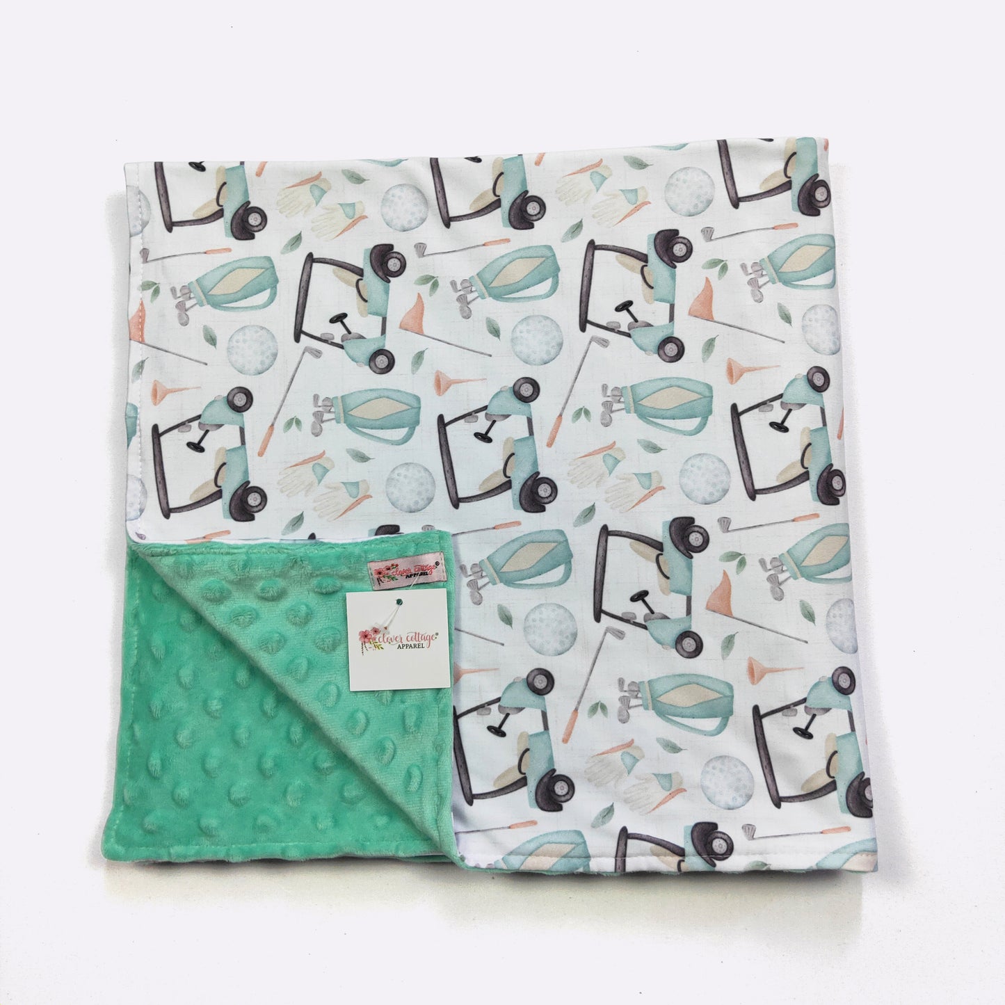 Golf Baby Blanket by Clover Cottage