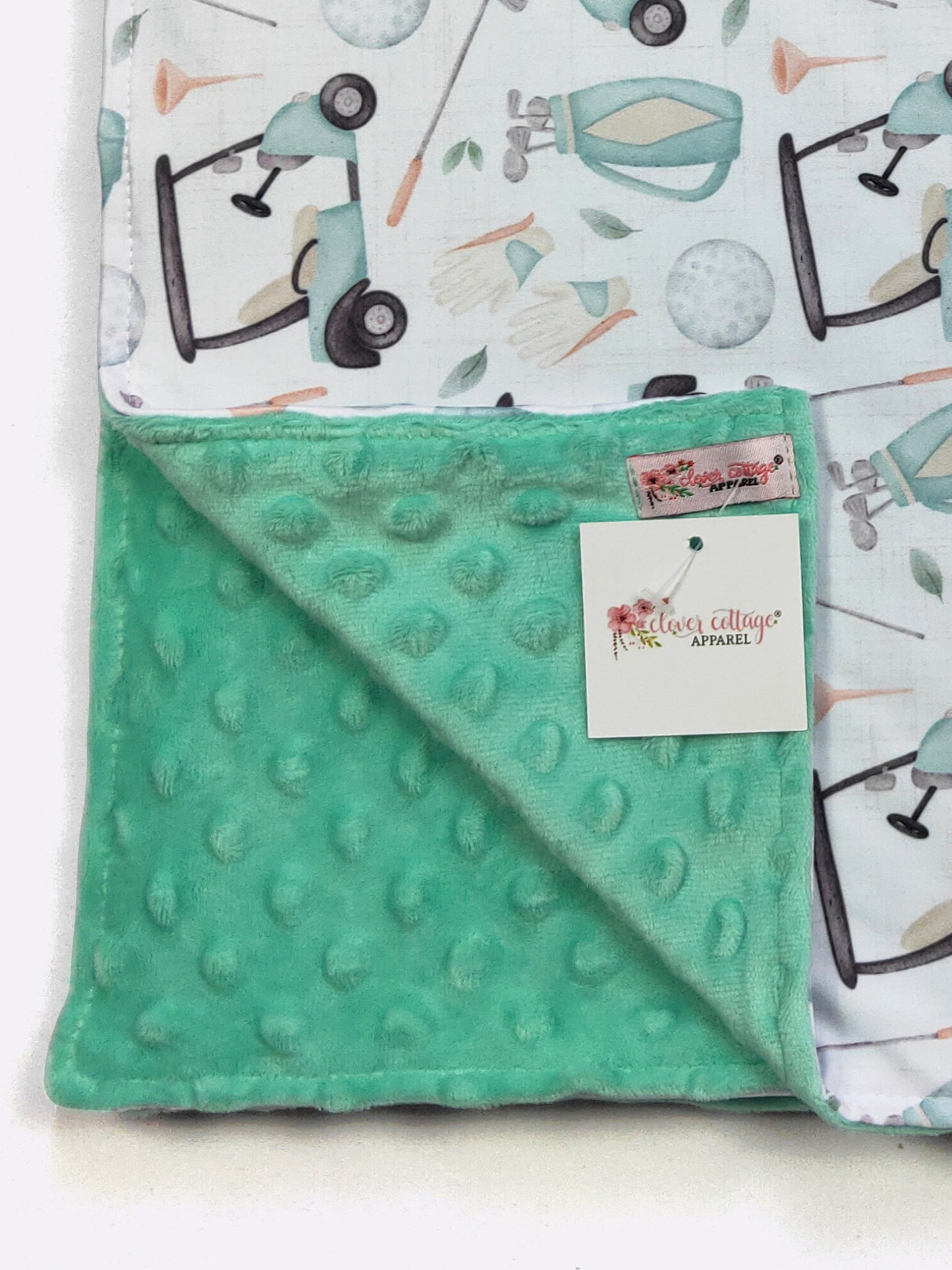 Golf Baby Blanket by Clover Cottage