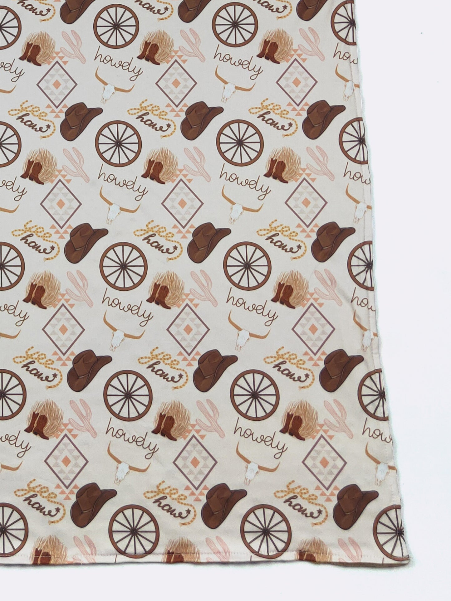 Howdy Baby Blanket by Clover Cottage