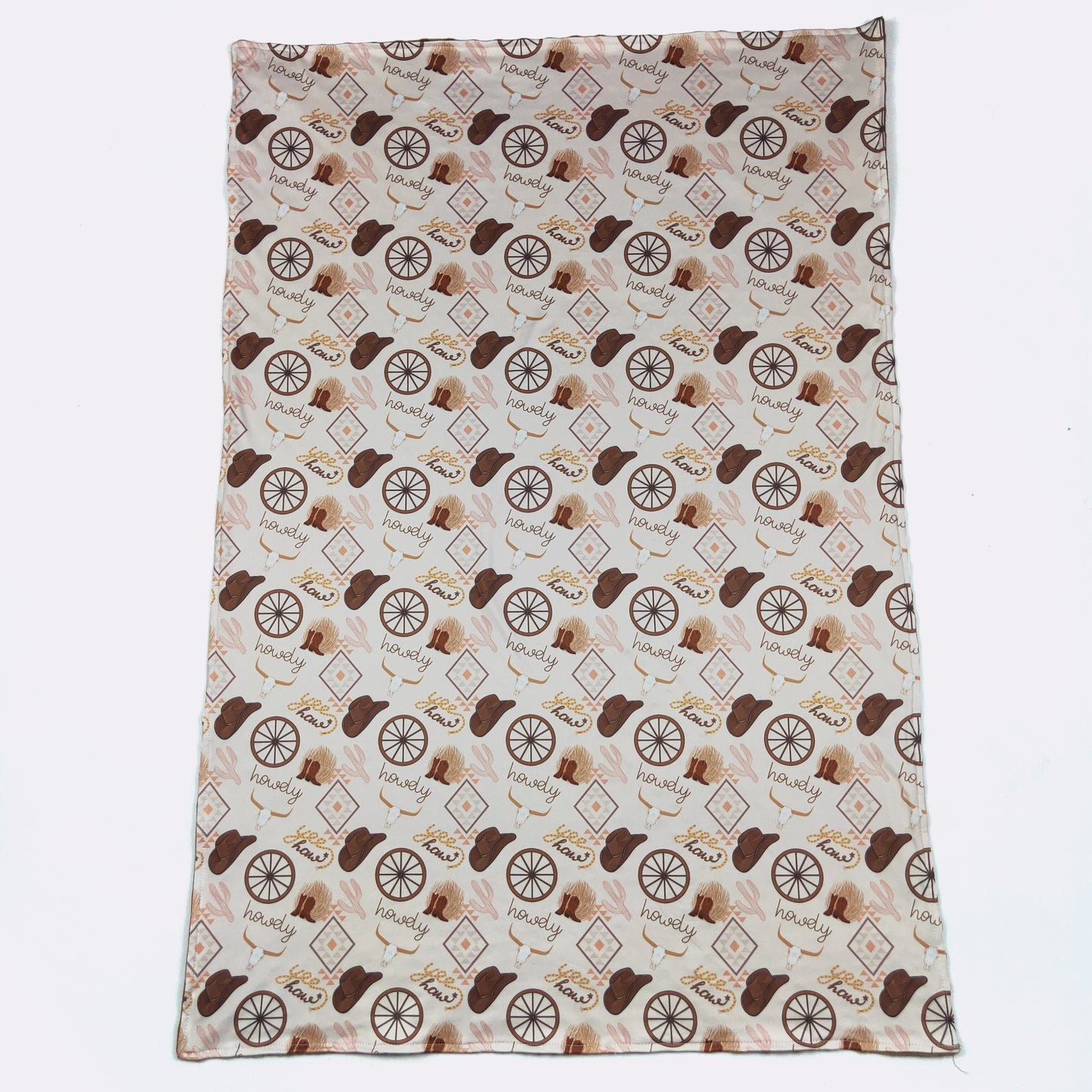 Howdy Baby Blanket by Clover Cottage