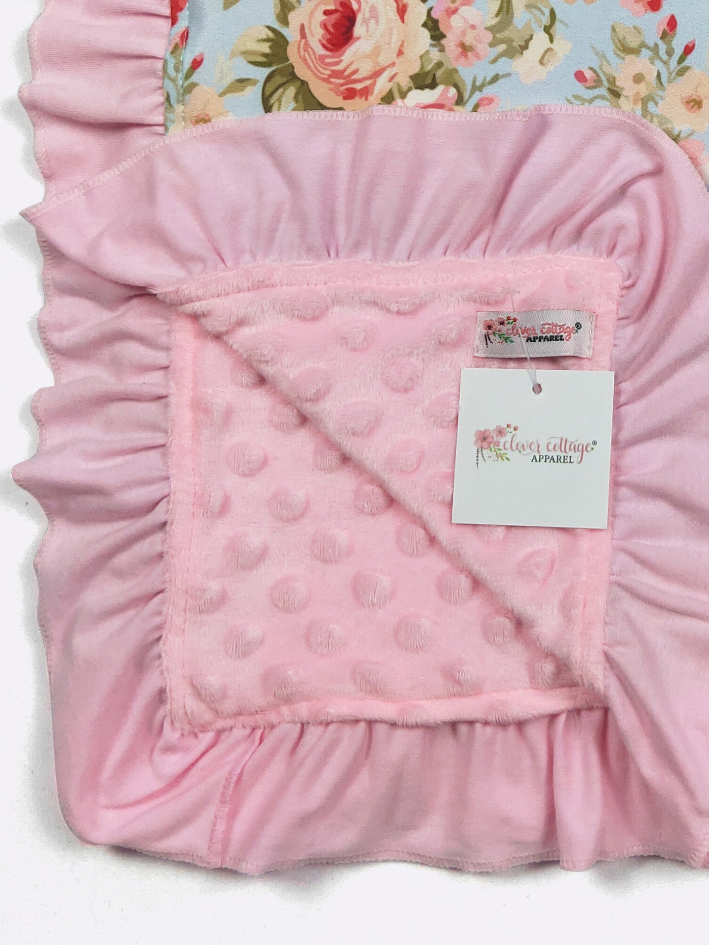 Mauve Antique Baby Blanket by Clover Cottage