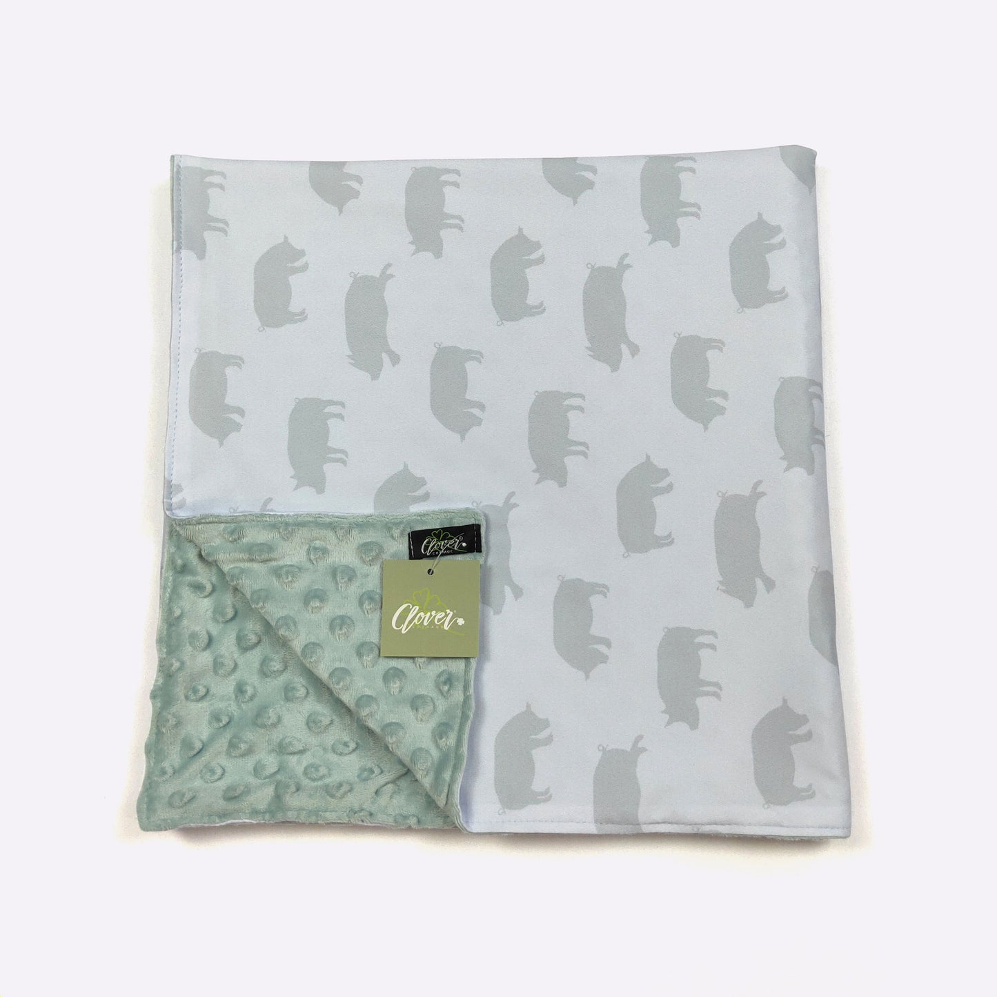 Potbelly Pig Baby Blanket by Clover Cottage