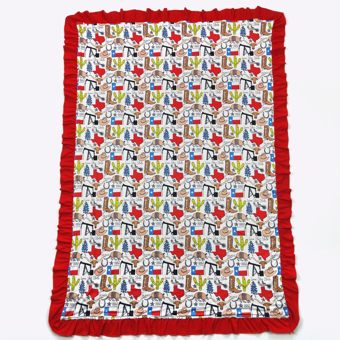 Texas Baby Blanket by Clover Cottage