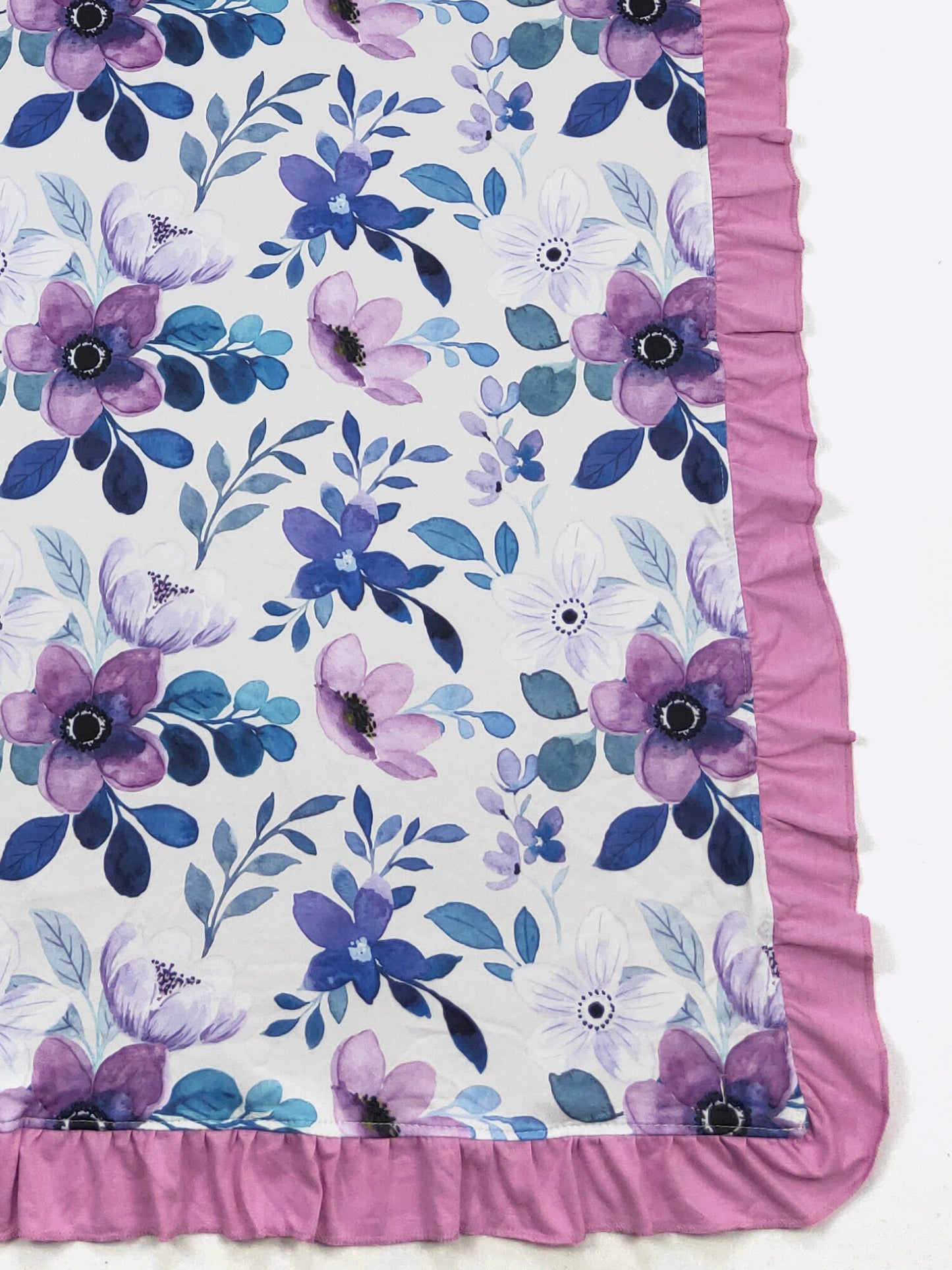 Violet Blooms Blanket by Clover Cottage