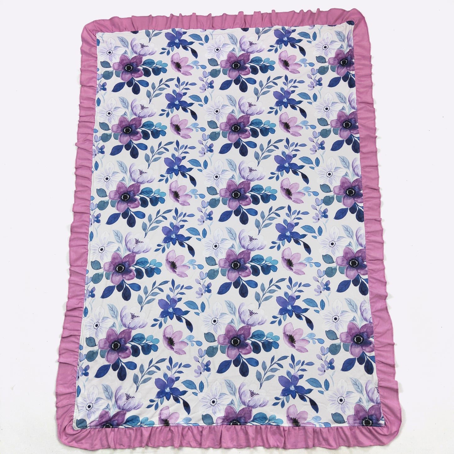 Violet Blooms Blanket by Clover Cottage