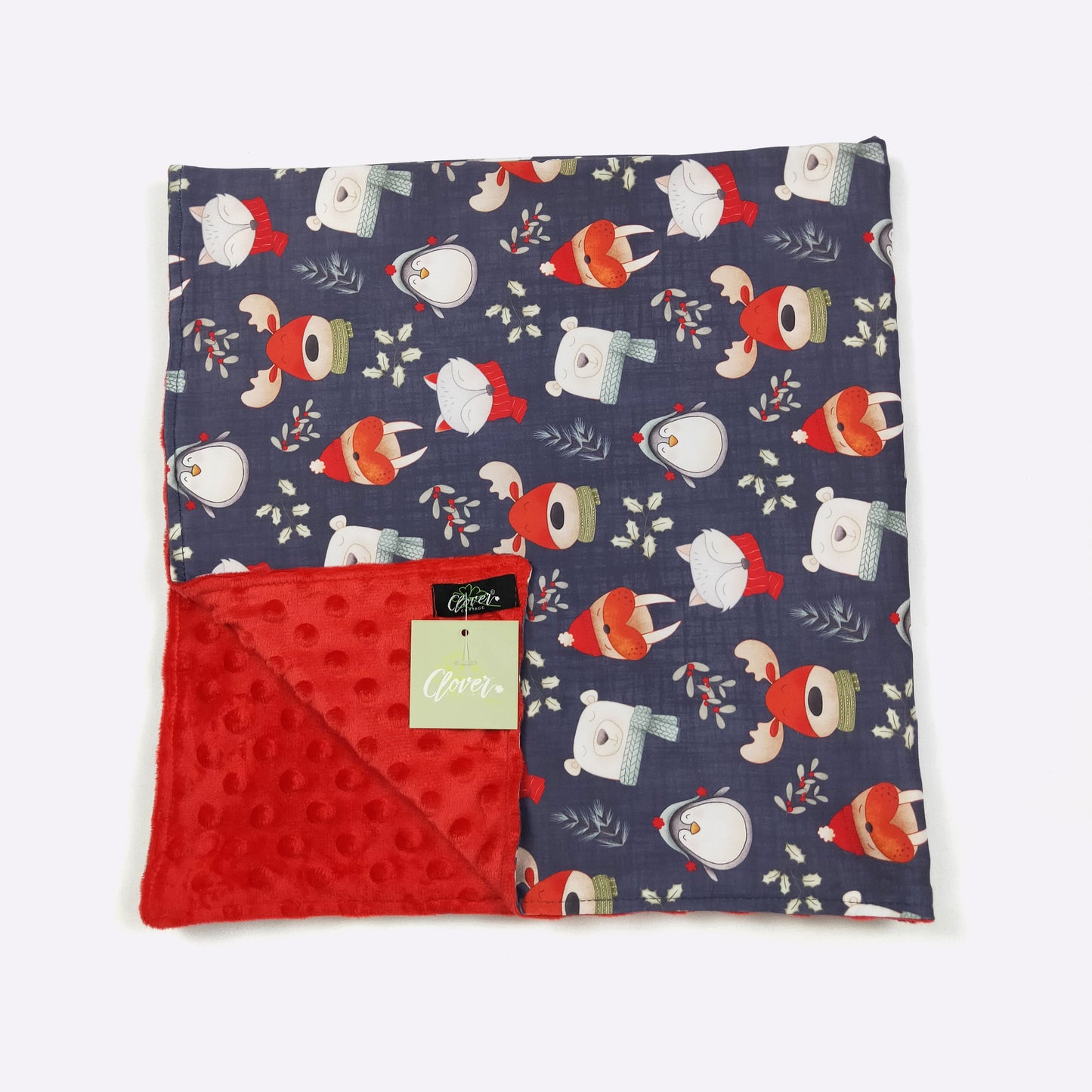 Winter Buddies Baby Blanket by Clover Cottage