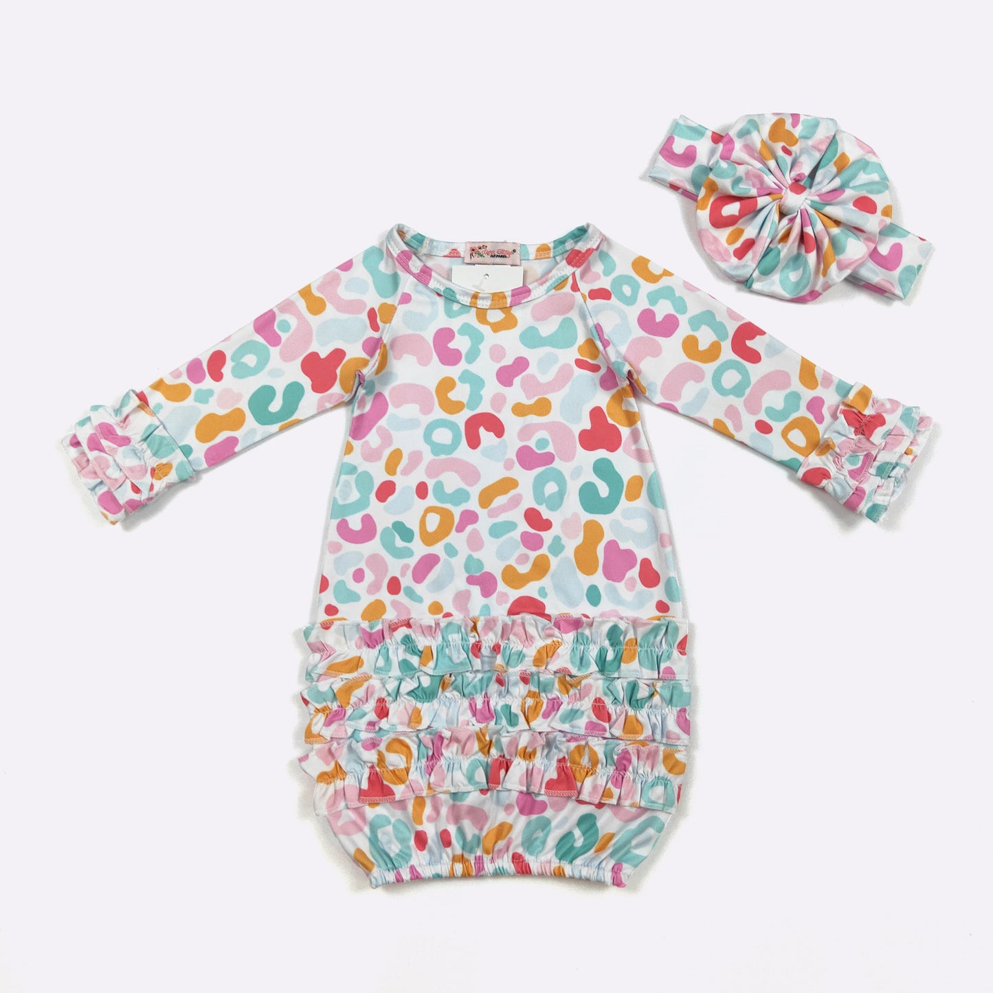 Baby Girls Clover Cottage Leo Sprinkles Gown