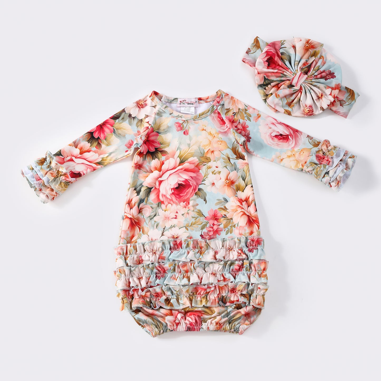 Baby Girls Clover Cottage Victorian Blush Gown