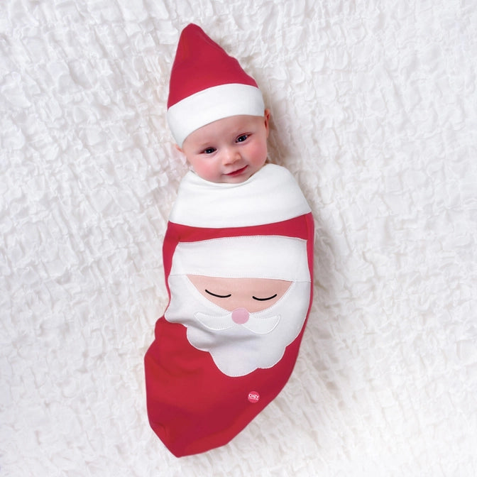 Cozy Cocoon Santa Baby Swaddle