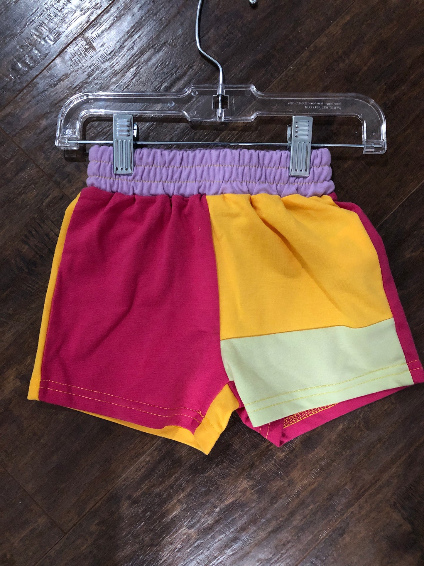 Girls Color Block Shorts
