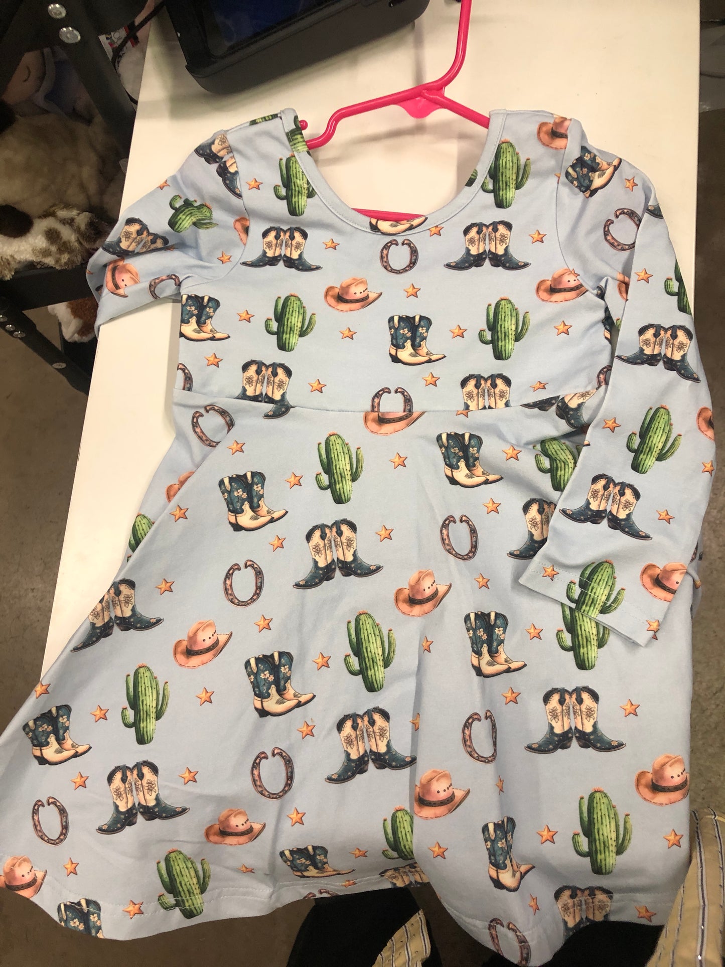 Girls Blue Western Dress by Swoon