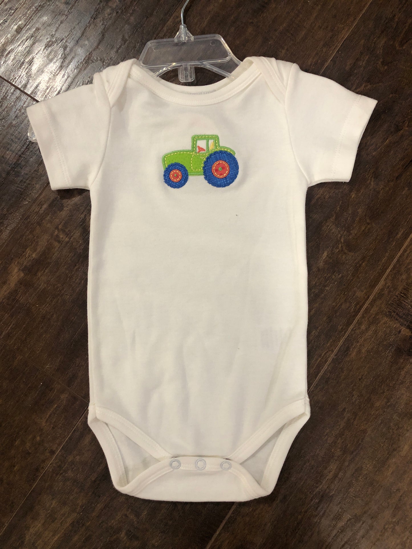Boys White Onesie with Various Appliques