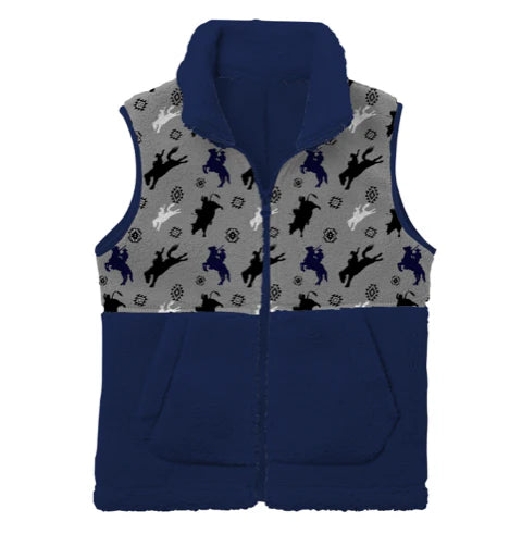 Boys Roughstock Fleece Vest by Shea Baby