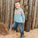 Boys Future Cowboy Fleece Zip Up Sweatshirt by Shea Baby