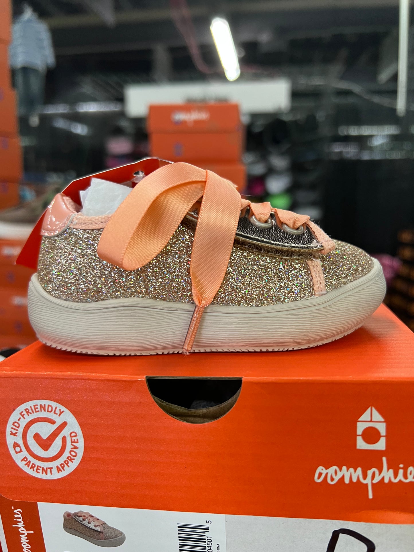 Girls Sand Blake Lace Up Shoe by Oomphies