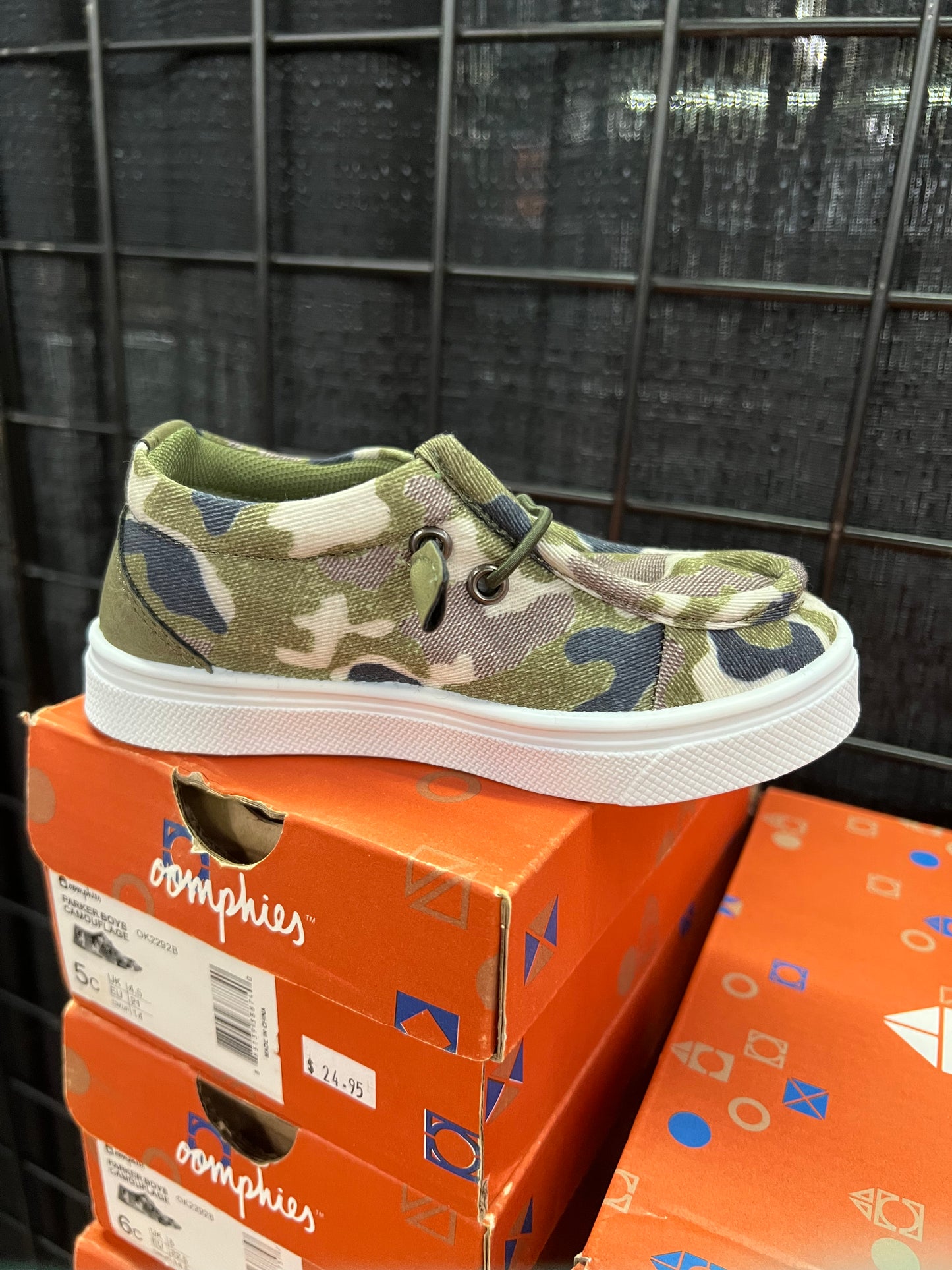 Boys Parker Camouflage Shoe by Oomphies
