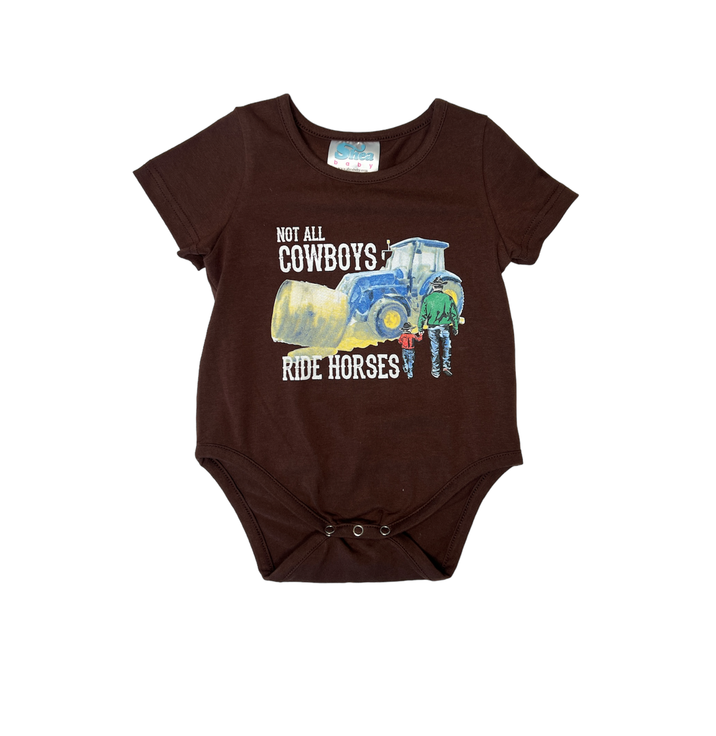 Boys Not All Cowboys Ride Horses Onesie/Tee by Shea Baby