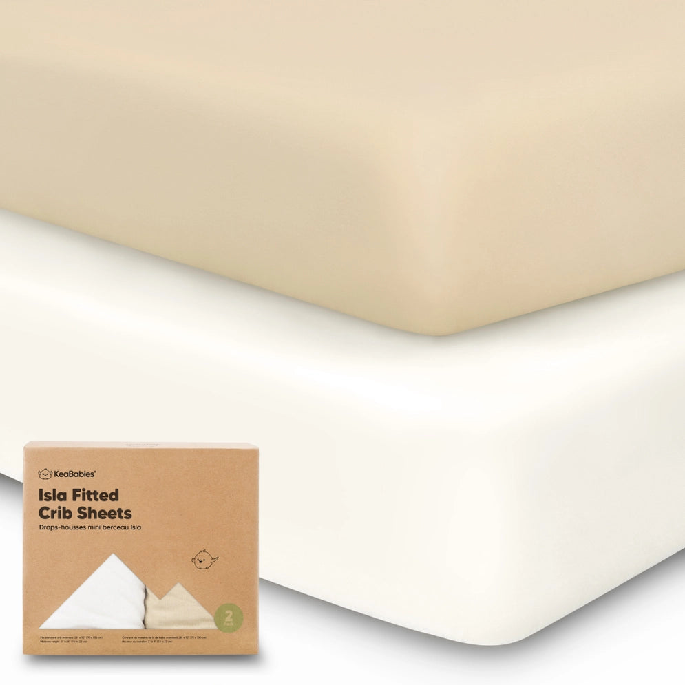 KeaBabies 2-Pack Isla Fitted Crib Sheet