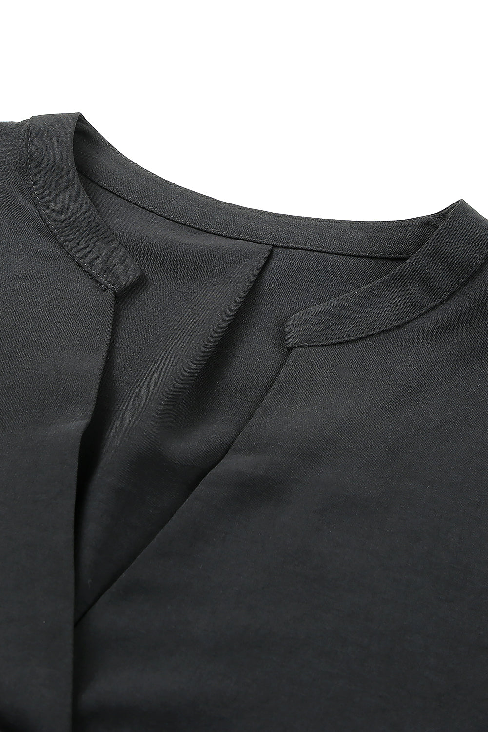 Ladies Black Ruffled Sleeve Shift Dress