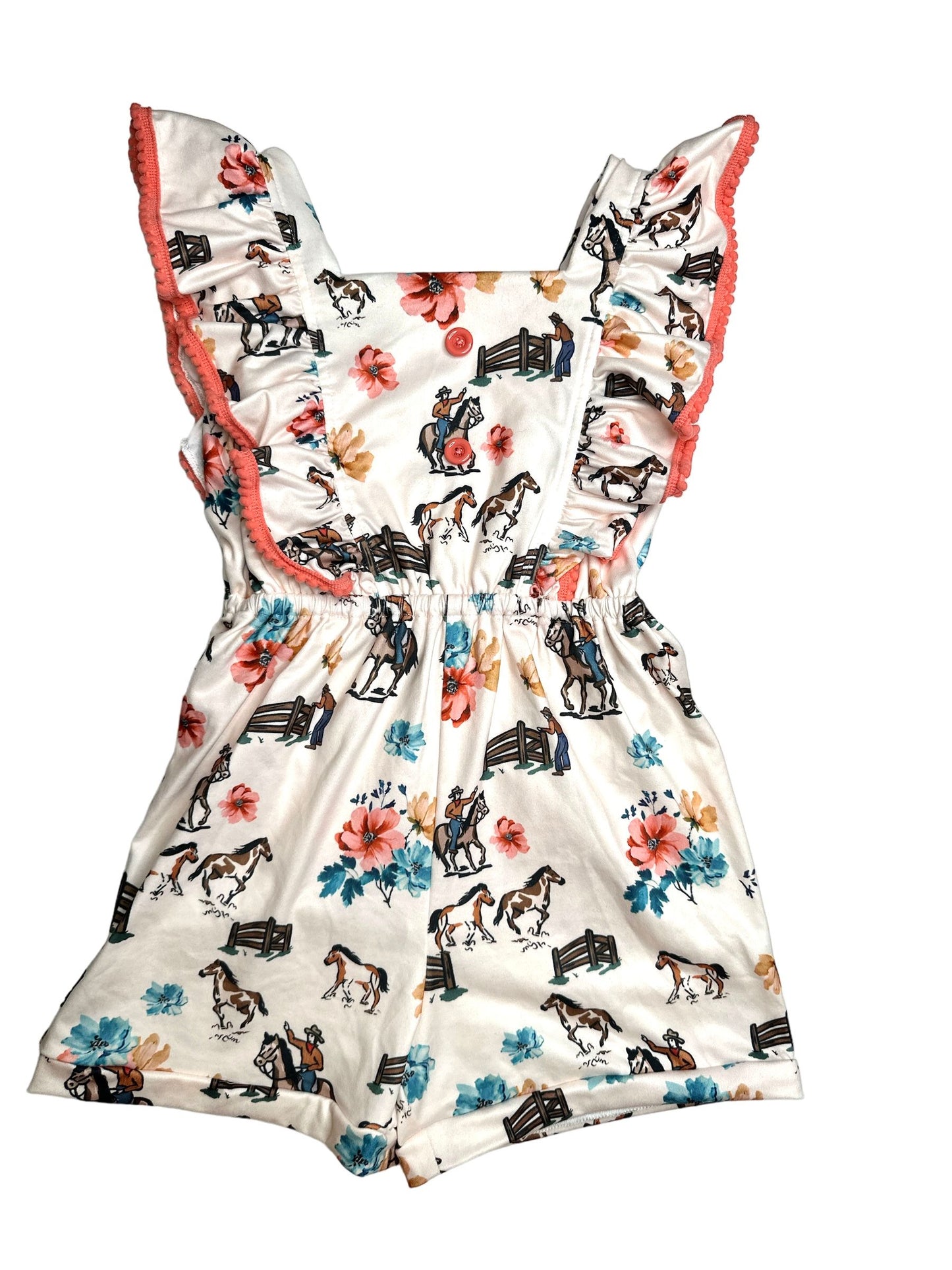 Girls Ranch Hand Romper by Shea Baby