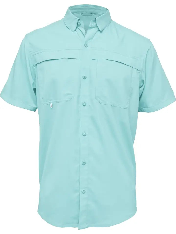 Men's Sowal Short Sleeve Fishing Shirt-Arctic