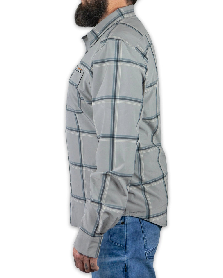Men's Men's Scrimshaw Long Sleeve Shirt-Steeple Grey