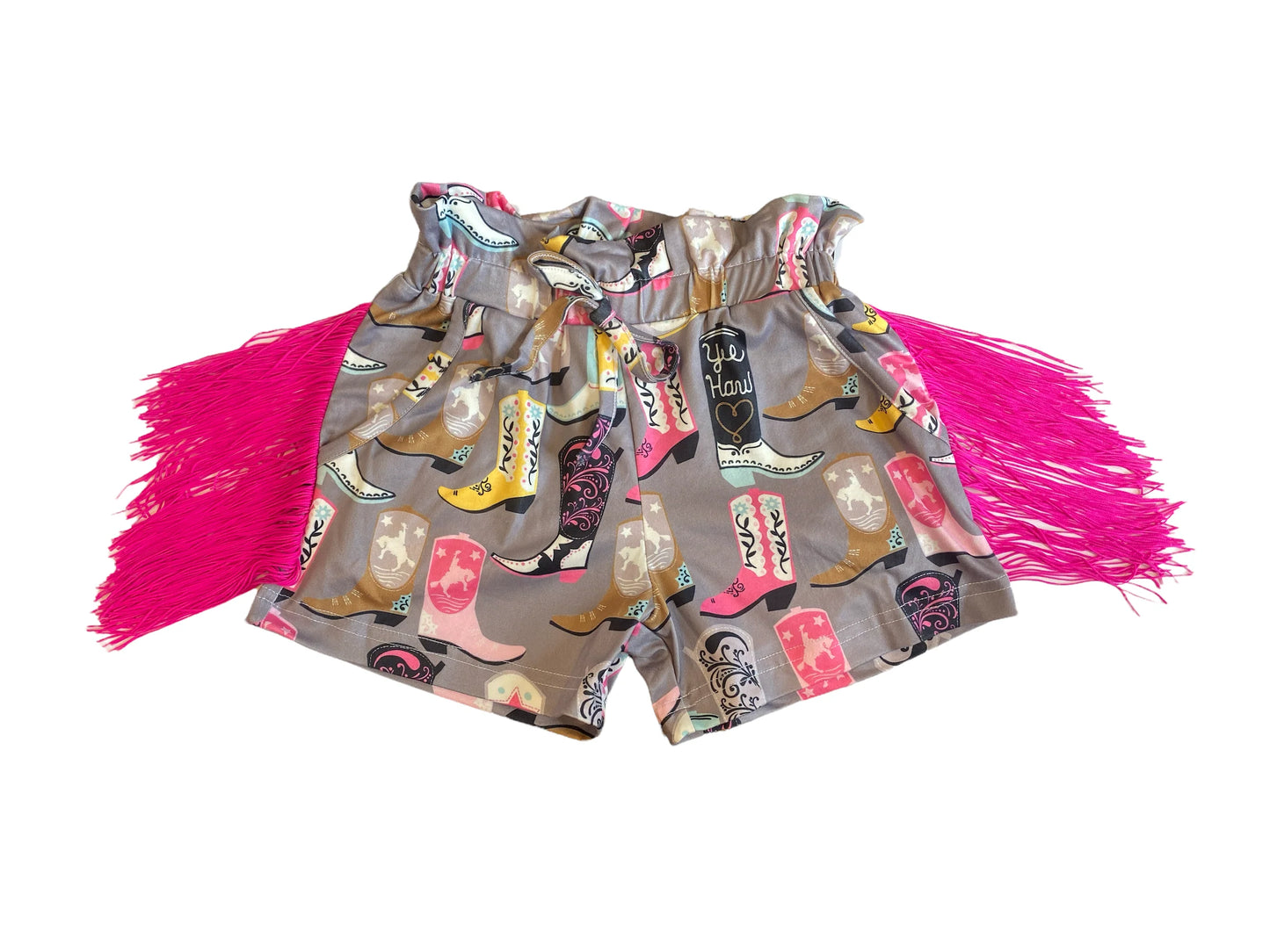 Girls Boot Print Shorts by Shea Baby