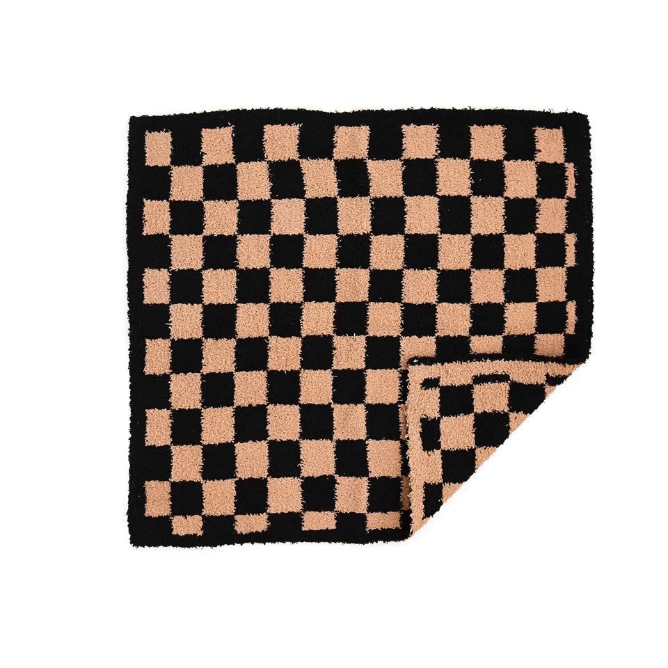 Mini Plush Bentley Checks Cozy Soft Baby Blanket