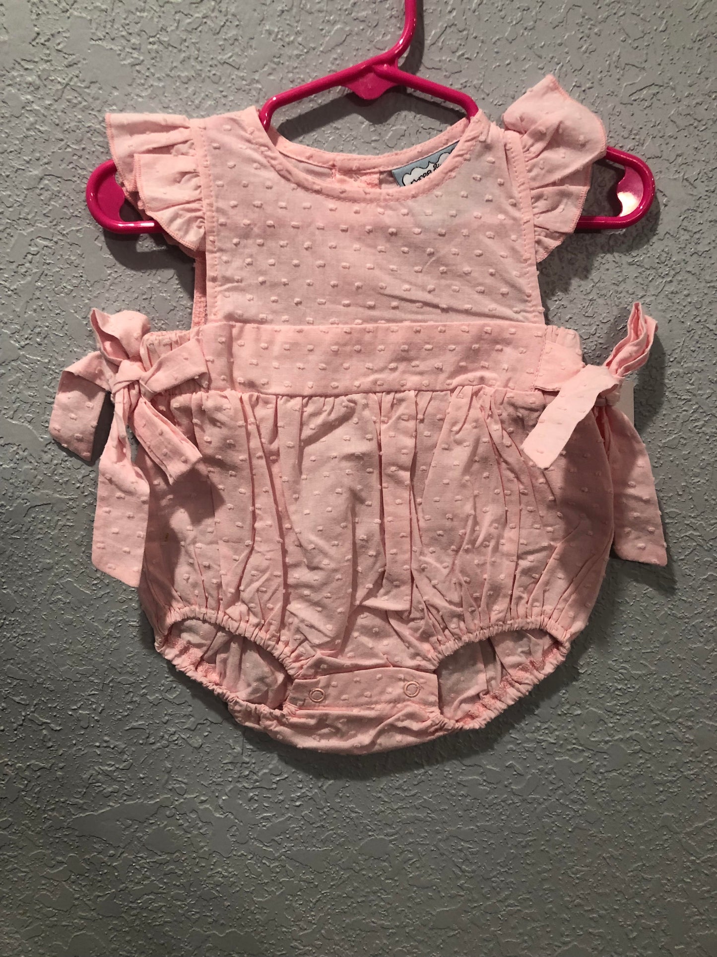 Girls Pink Cut Dot Bubble by Three Sisters