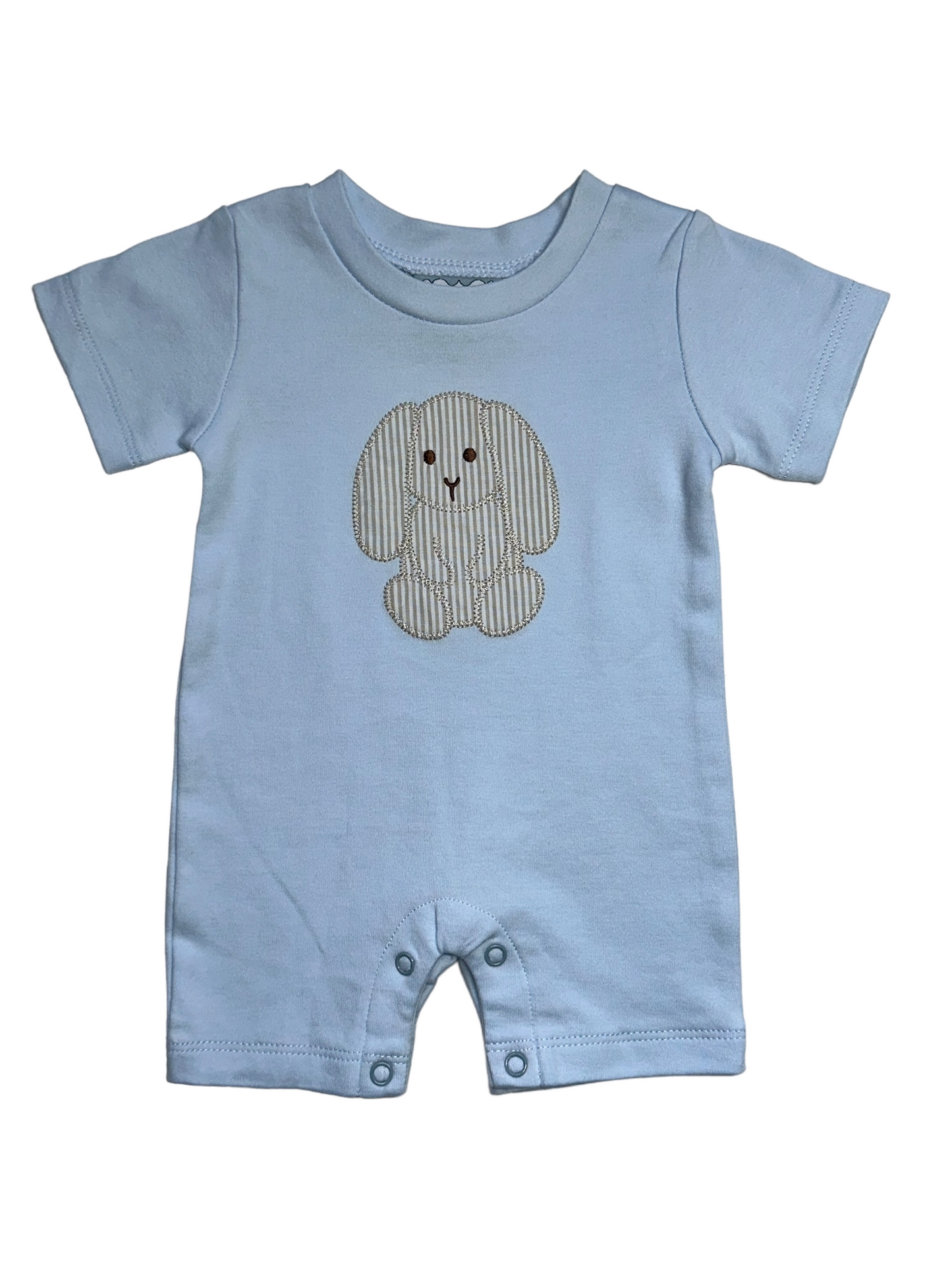 Boys Bunny Applique Romper by Three Sisters