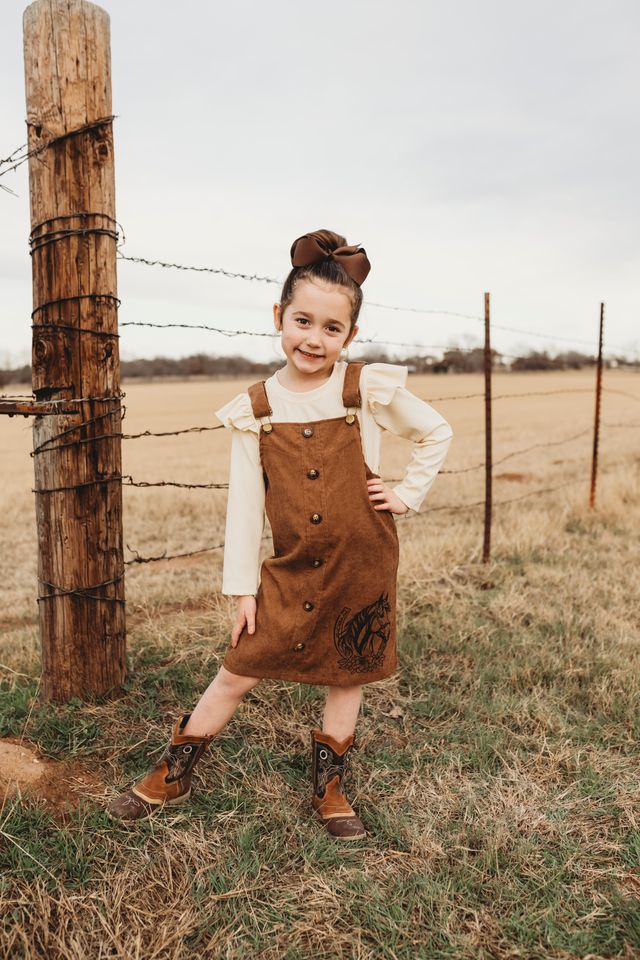 Girls Horseshoe Long Sleeve Onesie or Shirt by Shea Baby