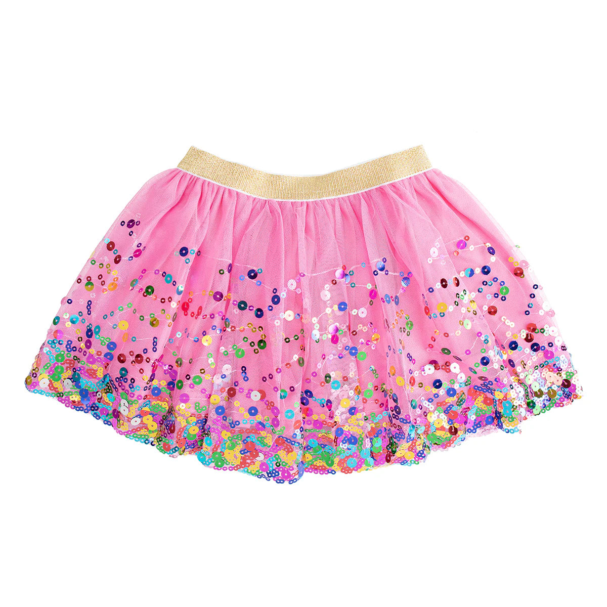 Girls Raspberry Confetti Tutu Skirt by Sweet Wink