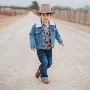 Boys Denim Wool Jacket by Shea Baby