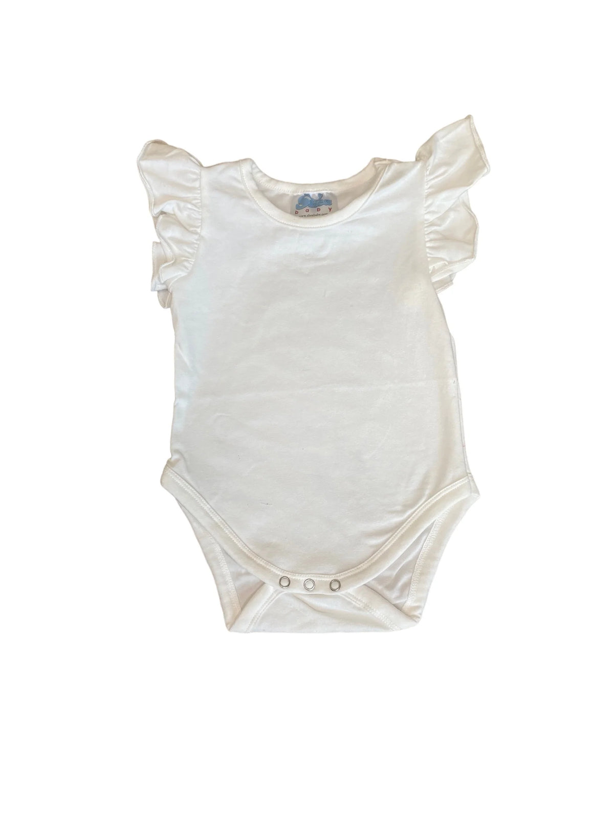 Girls Cream Ruffle Sleeve Onesie or Shirt by Shea Baby