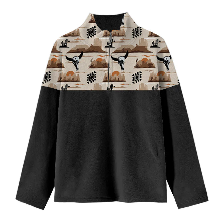 Boys Desert Sky Fleece Zip Up Sweatshirt by Shea Baby