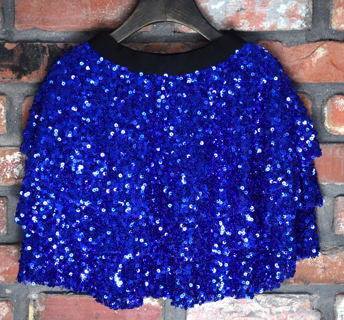 Girls Blue Sequin Skort by ML Kids