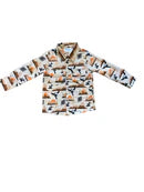Boys Desert Sky L/S Pearl Snap Onesie or Shirt by Shea Baby