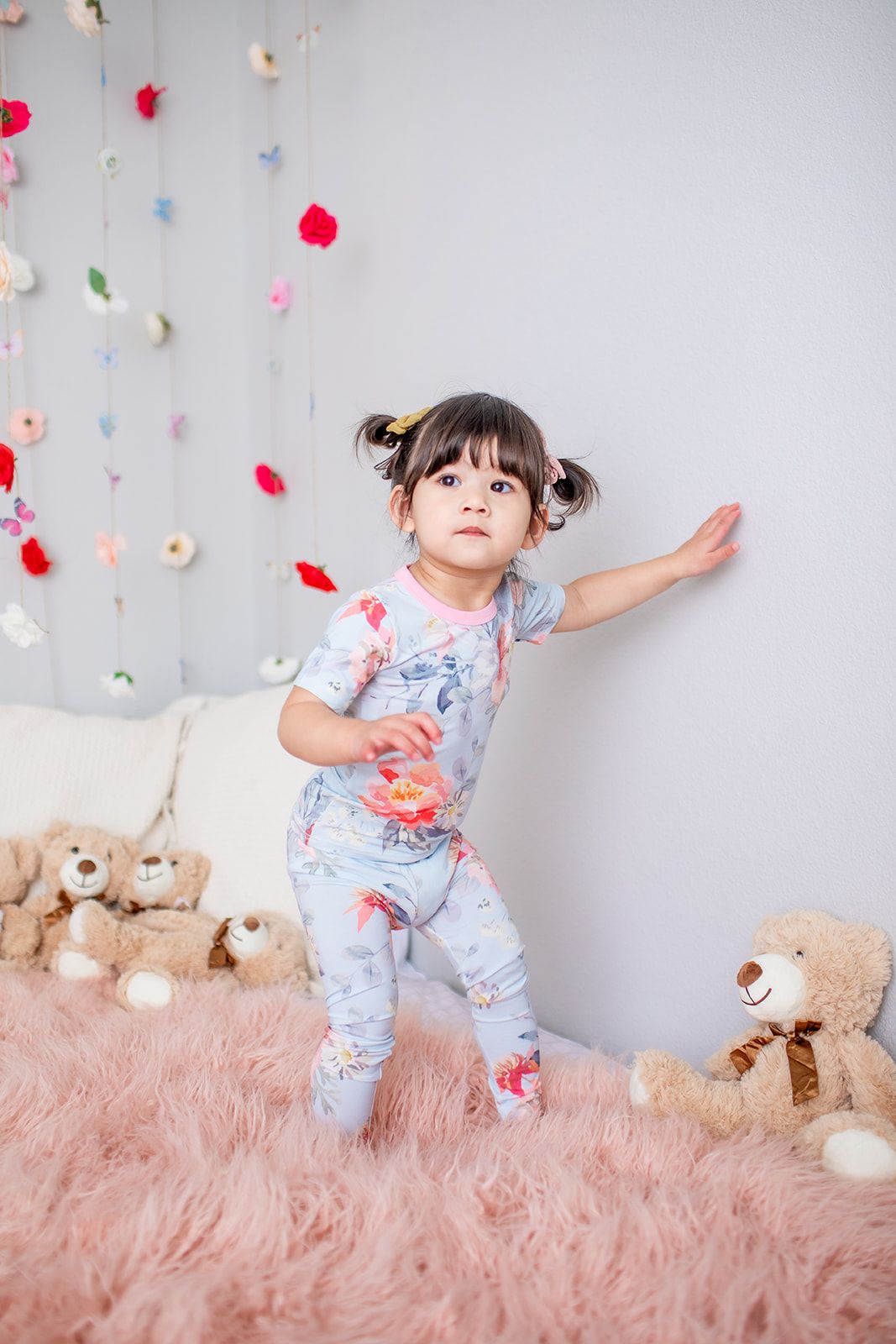 Girls S/S Serenity Florals PJ Set by Bestaroo