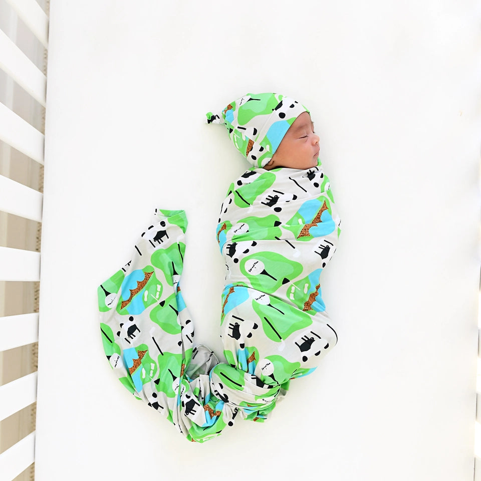 Ryder Golf Swaddle Bamboo Baby Blanket