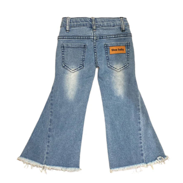 Girls Denim Flare Riding Jean by Shea Baby