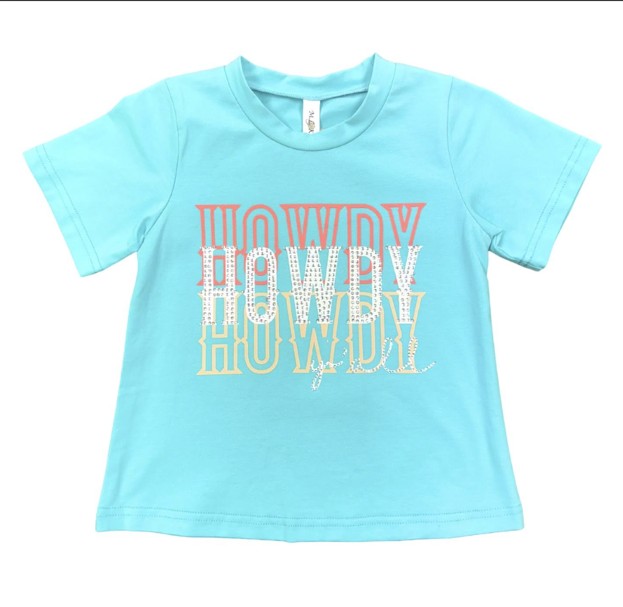 Girls Turquoise Howdy T-Shirt by ML Kids