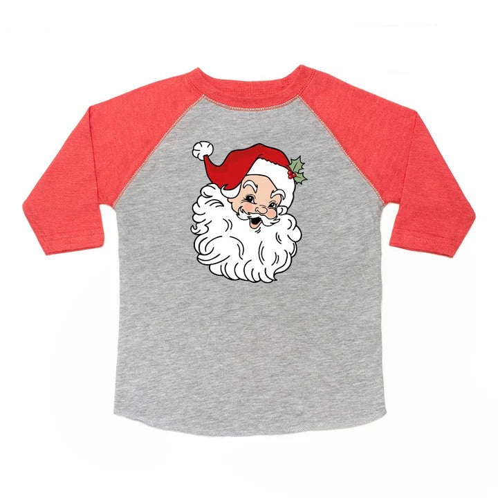 Boys Retro Santa Christmas 3/4 Shirt by Sweet Wink