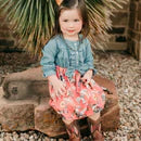 Girls A Cowgirl Thing Denim Dress by Shea Baby